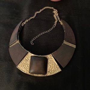 Brown and gold necklace